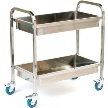 Deep Shelved Stainless Steel Trolley