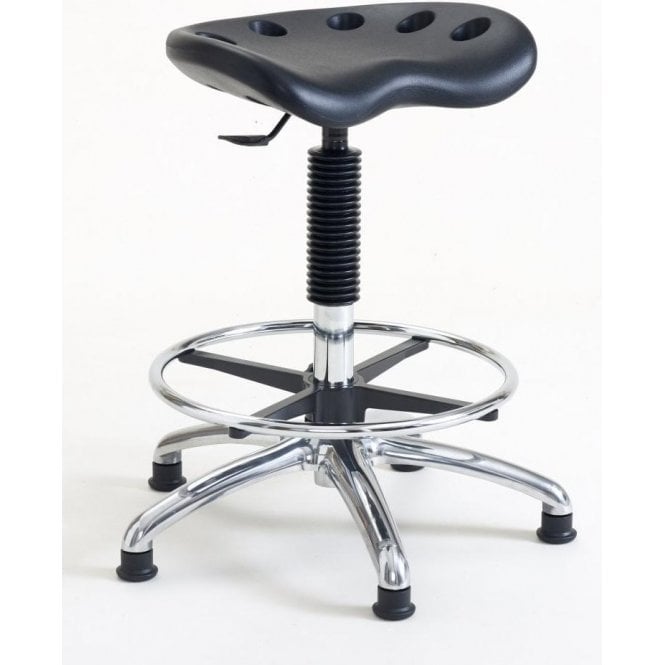 Deluxe High Chrome Sit Stand Stool