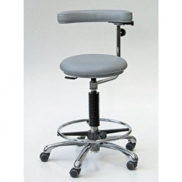 Dental High Stool with adjustable arm