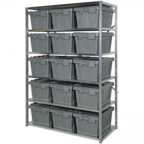 Distribution Containers on Expo 3 Shelving H2000 x W1300 x D600mm with 6 Shelves & 15 Distribution Containers 600x400x320mm STARTER BAY