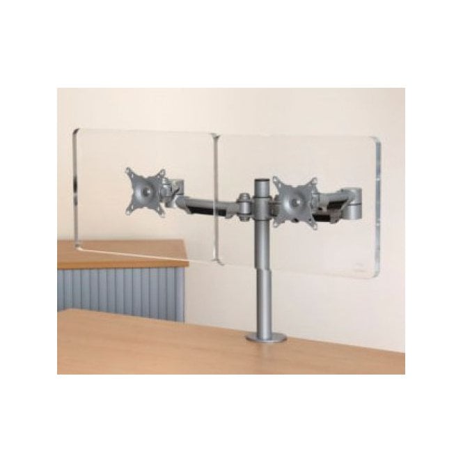Dual monitor arm