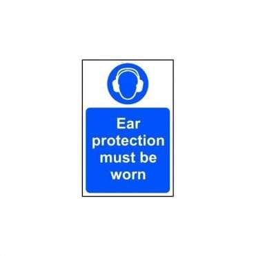 Ear Protection Must be Worn Sign