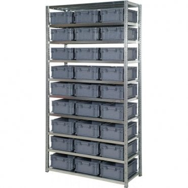 Euro Containers 148mm High on Expo 3 Shelving
