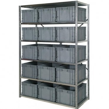 Euro Containers 280mm High on Expo 3 Shelving