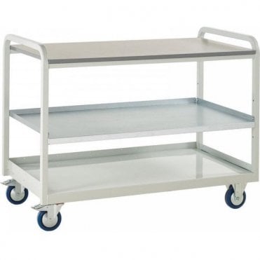 Euroslide Trolley - Laminate Top with Shelf - Kit 3 - 1270mm Wide x 960mm High