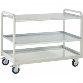 Euroslide Trolley - Steel Top with Shelf - Kit 1 - H960 x W1270 x D675mm