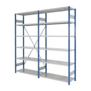 Expo 4 Shelving H3000 x W1150 x D600mm 6 Shelf Level 150kg UDL - Starter Bay