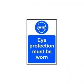 Eye Protection Must be Worn Sign 300 x 200mm - Rigid Plastic