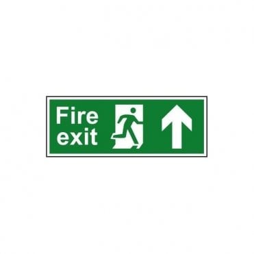 Fire exit (Man arrow up) Sign