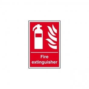 Fire Extinguisher Sign 300 x 200mm - Rigid non-adhesive PVC