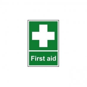 First Aid Sign 300 x 200mm - Rigid non-adhesive PVC