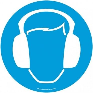Floor Marker 430mm dia. Ear Protection Symbol