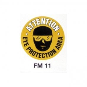 Floor Marker 430mm dia. Eye Protection Area