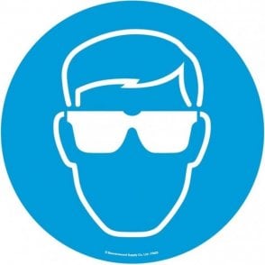 Floor Marker 430mm dia. Eye Protection Symbol