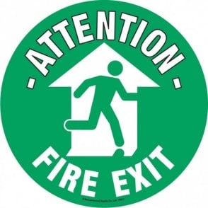 Floor Marker 430mm dia. Fire Exit