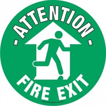Floor Marker 430mm dia. Fire Exit