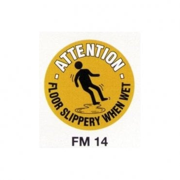 Floor Marker 430mm dia. Floor Slippery When Wet
