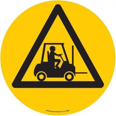 Floor Marker 430mm dia. Forklift Truck Area symbol
