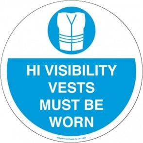 Floor Marker 430mm dia. Hi-vis vests must be worn