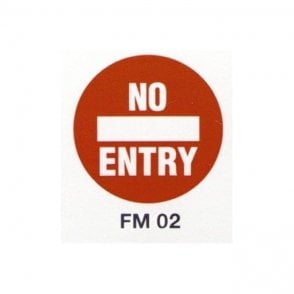 Floor Marker 430mm dia. No Entry