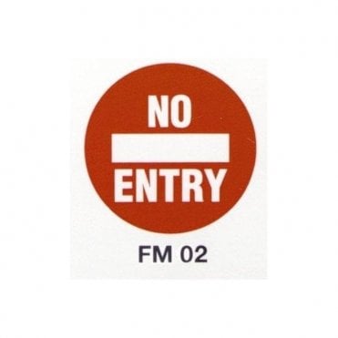 Floor Marker 430mm dia. No Entry