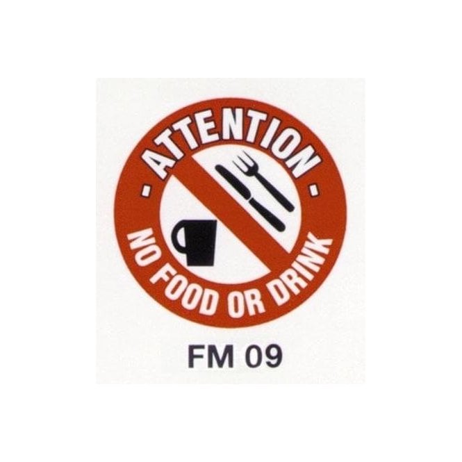 Floor Marker 430mm dia. No Food or Drink