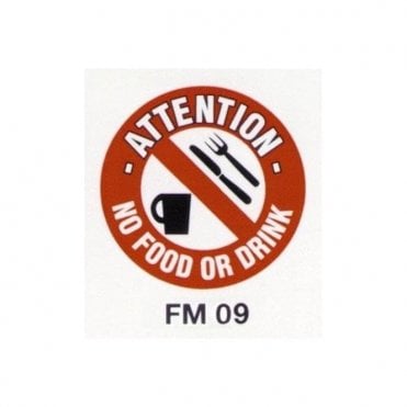 Floor Marker 430mm dia. No Food or Drink