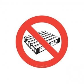 Floor Marker 430mm dia. No Pallets symbol