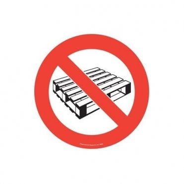 Floor Marker 430mm dia. No Pallets symbol