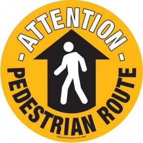 Floor Marker 430mm dia. Pedestrian Route