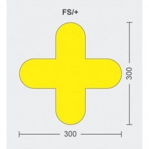 Floor Signal Markers "+" 300 x 300mm 10 PACK