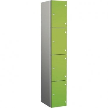 Four Compartment Aluminium Body Locker with SGL Doors