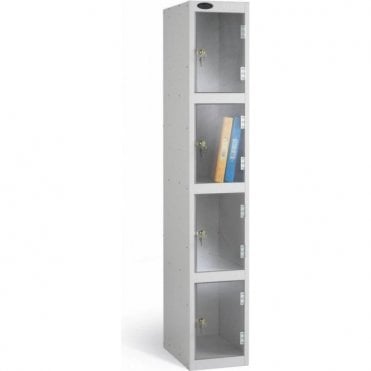 Four Compartment Clear Door Lockers