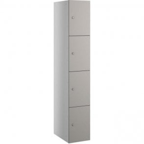 Four Compartment Satin Laminate Door Locker H1780 x W305 x D323mm