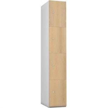 Four Compartment Timber Door Locker