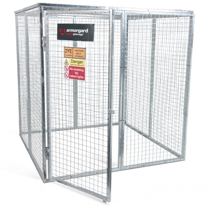 Gorilla Gas Bottle Cage – External W1812xD1866xH1831 Internal W1750xD1800xH1800 – Weight 135kg