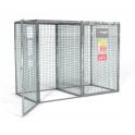 Gorilla Gas Bottle Double Compartment Cage – External W2400xD1275xH1830 Internal W1200xD1200xH1800 (Per Compartment) – Weight 174kg