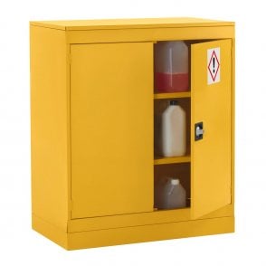 Hazardous Cabinet | H1070 x W915 x D505mm | 2 Adjustable Shelves | 3-Point Locking