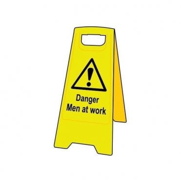 Heavy Duty A-Board - Danger Men at work