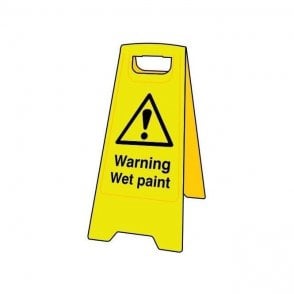 Heavy Duty A-Board - 'Warning Wet Paint'