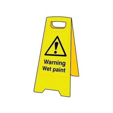 Heavy Duty A-Board - 'Warning Wet Paint'