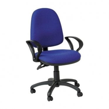 High Back Operators Chair with Fixed Arms