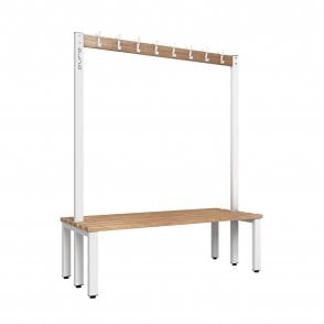 Hook Bench - Double Sided - Length 1200 - Depth 700 - Seat Height 350/400/450 - Overall Height: 1800/1400/1200