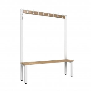 Hook Bench - Single Sided - Length 1000 - Depth 350 - Seat Height 350/400/450 - Overall Height: 1800/1400/1200