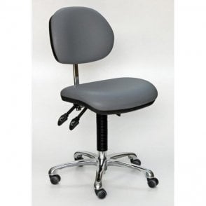 Industrial Upholstered, Fully Ergonomic Low Chair with feet