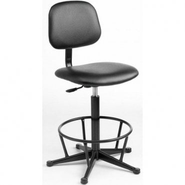 Industrial Upholstered High Chair