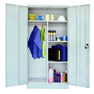 Janitor Double Door Cupboard - Grey