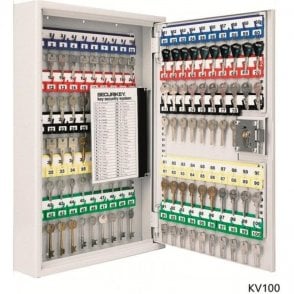 Key Vault Security Key Cabinet H550xW380xD80mm - 100 Keys