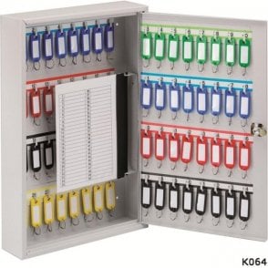 Keystor 42 Hook Key Cabinet H320xW245xD80mm