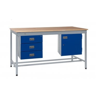 KIT B: Square Tube Workbench - Beech Top
